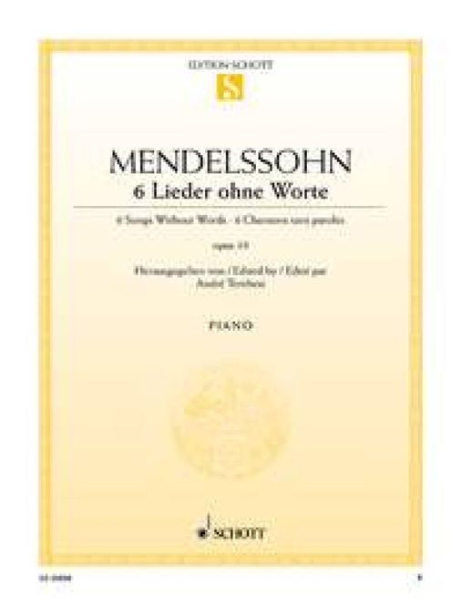 Hovedbilde Felix Mendelssohn Bartholdy - 6 Lieder ohne Worte ...