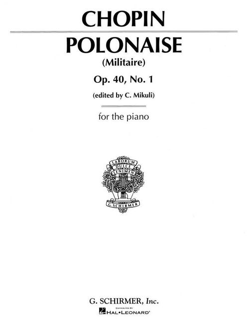 Hovedbilde Frédéric Chopin - Polonaise, Op. 40, No. 1 in A Major
