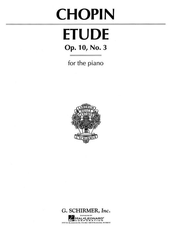 Frédéric Chopin - Etude In E Major Op.10 No.3