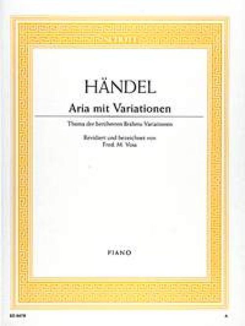 Hovedbilde Georg Friedrich Händel - Aria mit Variationen