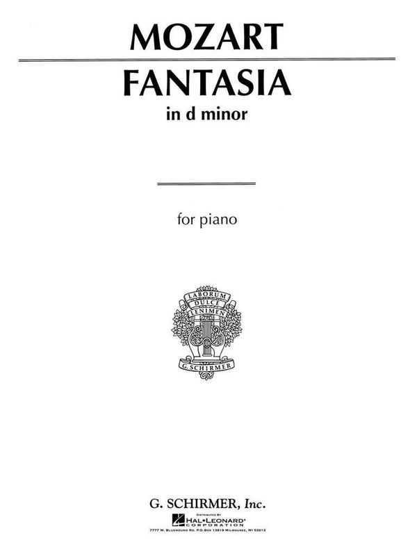 Wolfgang Amadeus Mozart - Fantasia No.1 In D Minor K.397