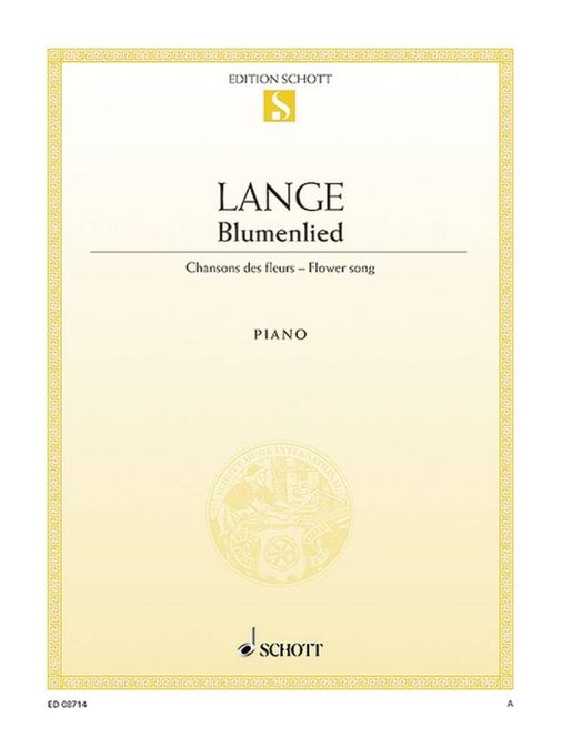 Hovedbilde Gustav Lange - Blumenlied Opus 39