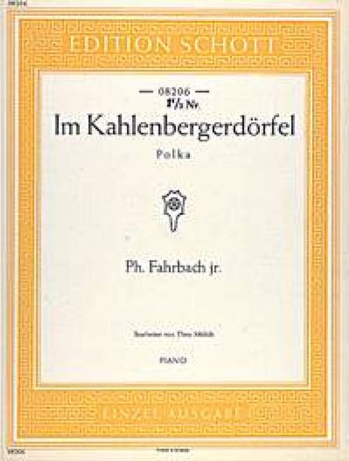 Hovedbilde Philipp Fahrbach Jr. - Im Kahlenbergerdörfel op. ...