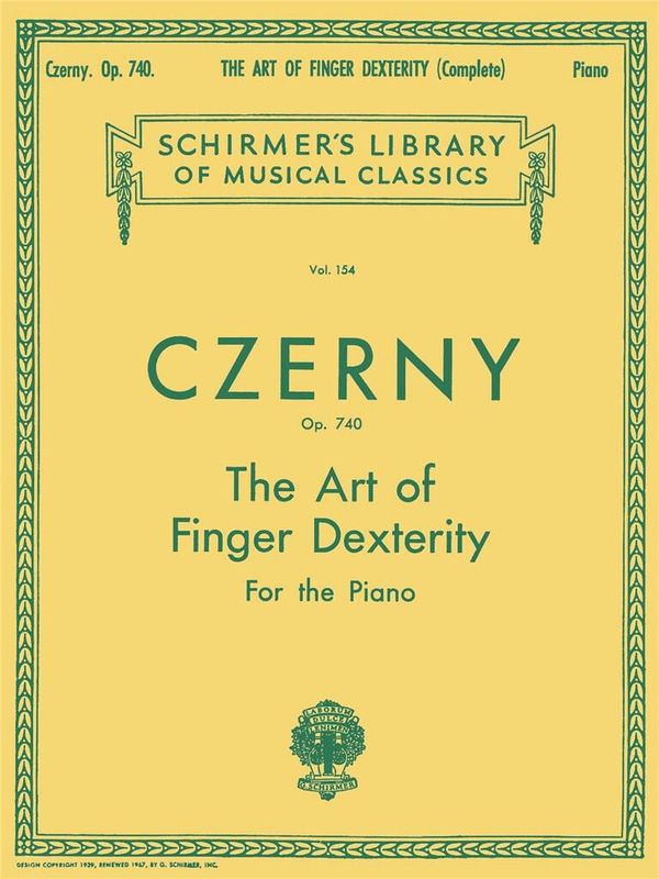 Carl Czerny - Art of Finger Dexterity, Op. 740 (Complete)