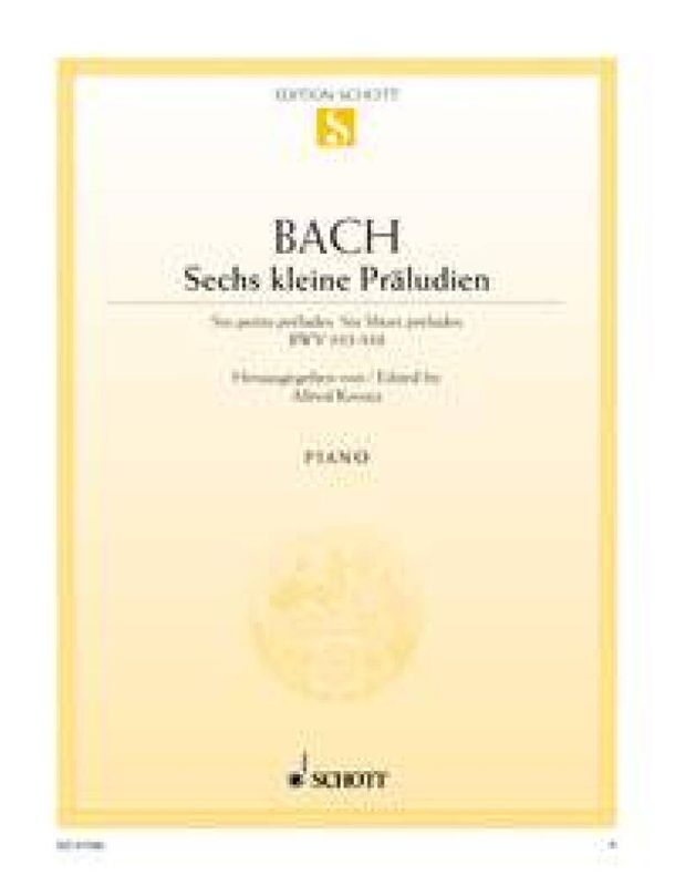 Johann Sebastian Bach - Kleine Preludien(6) Bwv933-938 P