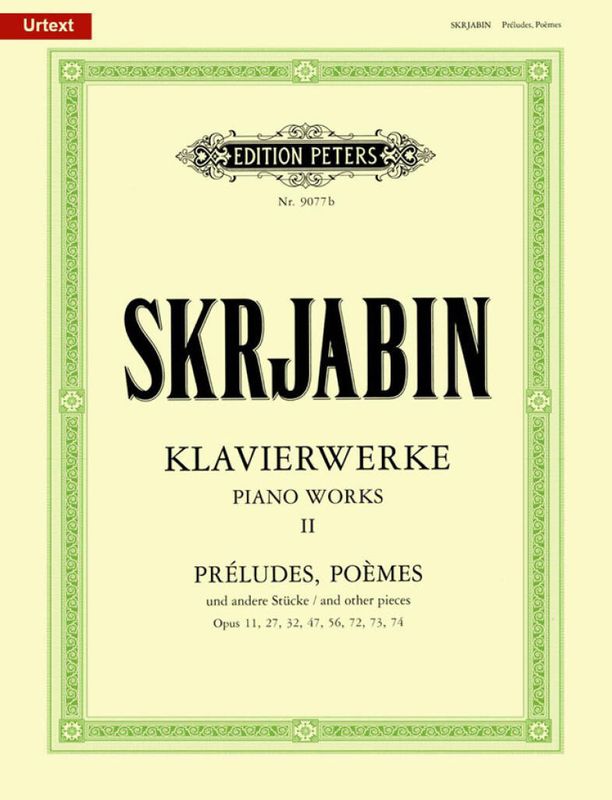 Alexander Scriabin - Piano Works Volume 2