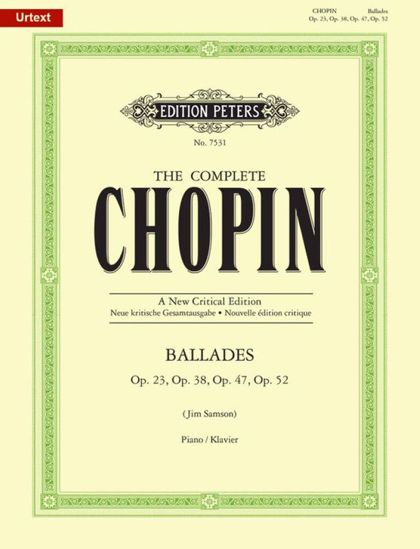 Frédéric Chopin - Balladen (New Critical Ed.)