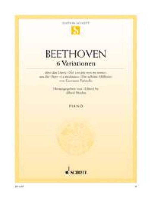 Hovedbilde Ludwig van Beethoven - 6 Variationen Über Nel Cor ...
