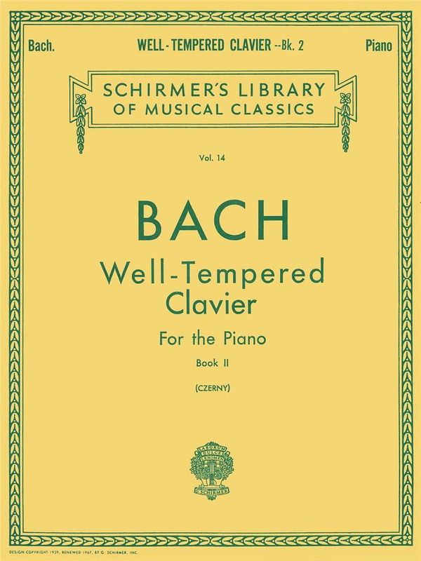 Johann Sebastian Bach - Well Tempered Clavier - Book 2