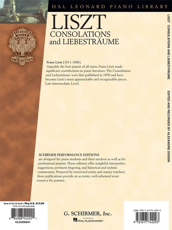Franz Liszt - Consolations And Liebesträume