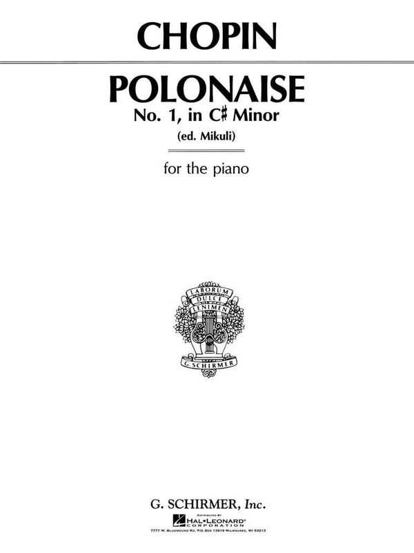 Frédéric Chopin - Polonaise, Op. 26, No.1 in C# Minor