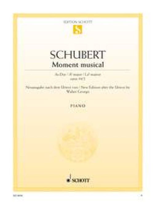 Hovedbilde Franz Schubert - Moments Musicaux As Opus 94/2