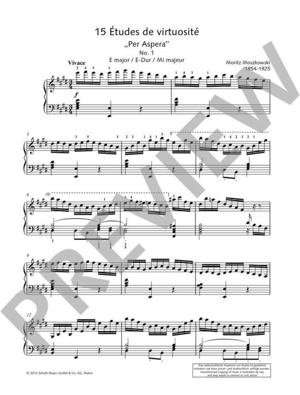 Moritz Moszkowski - 15 Virtuoso Studies op. 72