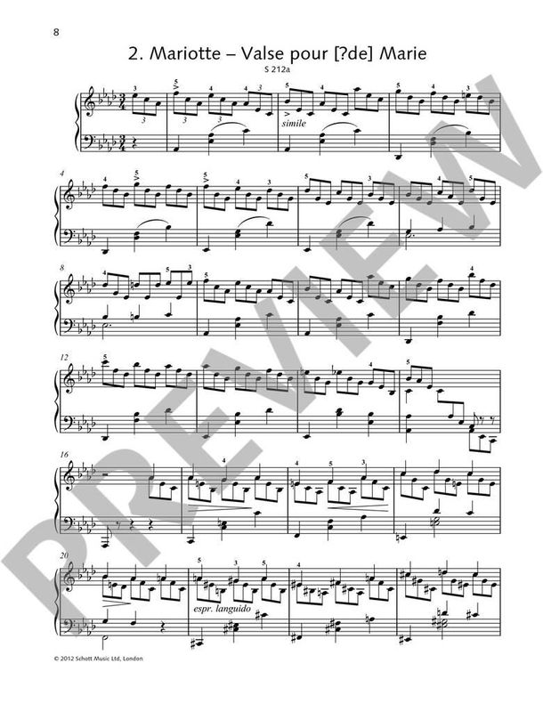 Franz Liszt - Album Leaves And Short Piano Pieces