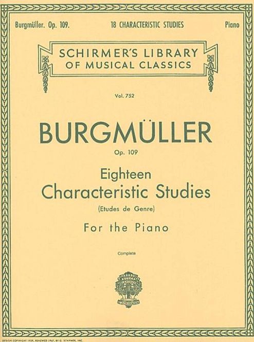 Hovedbilde Friedrich Burgmüller - 18 Characteristic Studies, Op. 109
