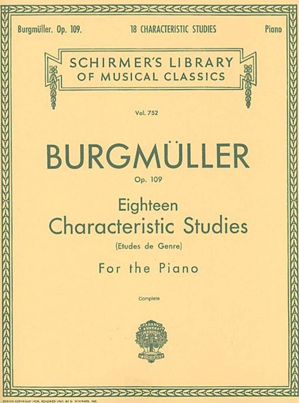 Friedrich Burgmüller - 18 Characteristic Studies, Op. 109