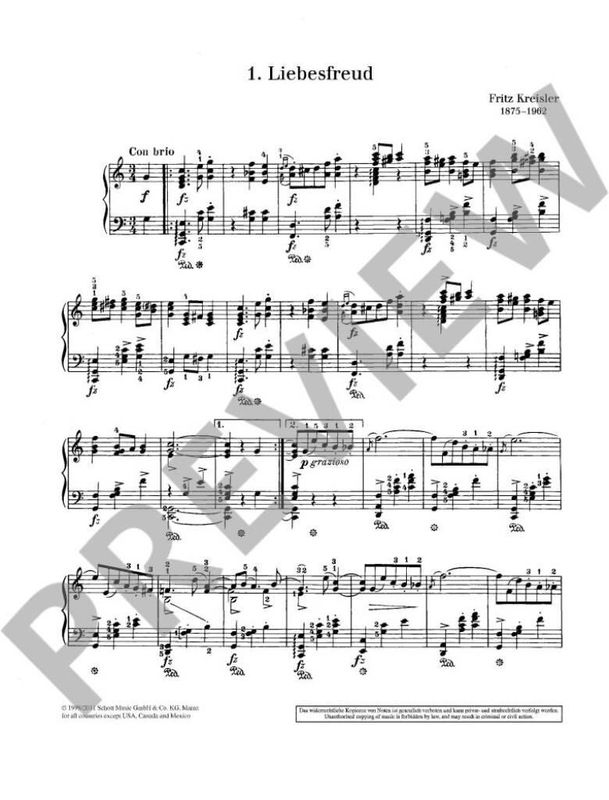 Fritz Kreisler - Liebesfreud Liebesleid Schon Ros