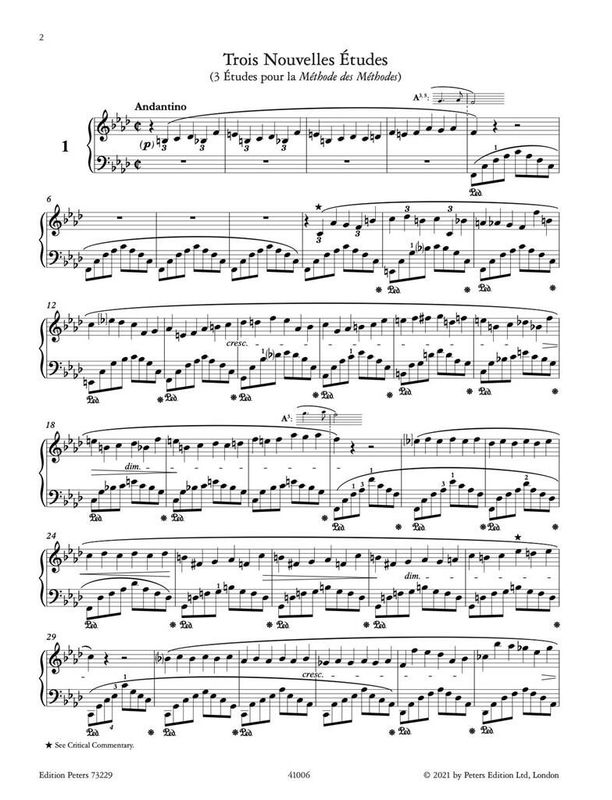 Frédéric Chopin - Trois Nouvelles Etudes