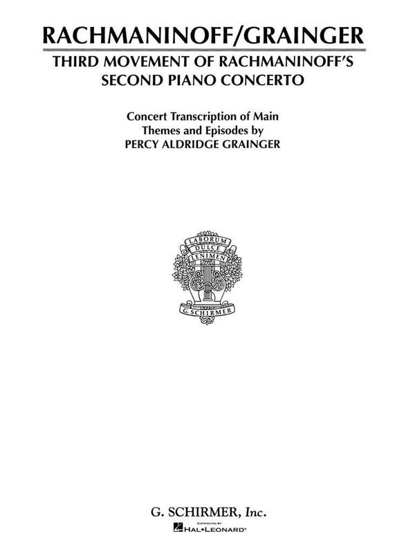 Sergei Rachmaninov - Concerto No. 2 - 3rd Movement
