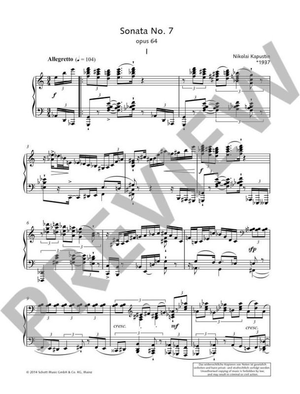 Nikolai Kapustin - Sonata No. 7 op. 64