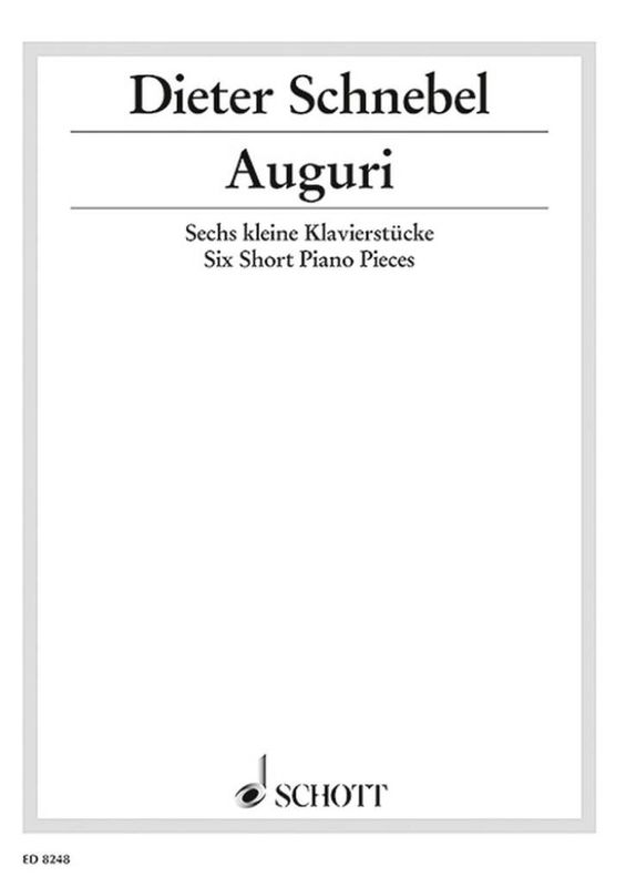 Dieter Schnebel - Auguri