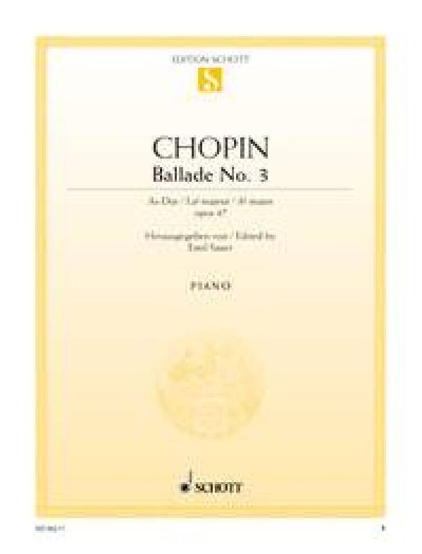 Frédéric Chopin - Ballade No. 3 As-Dur op. 47