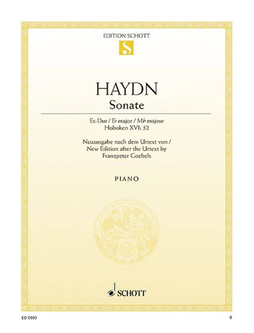 Hovedbilde Franz Joseph Haydn - Sonate Es Hob.Xvi:52