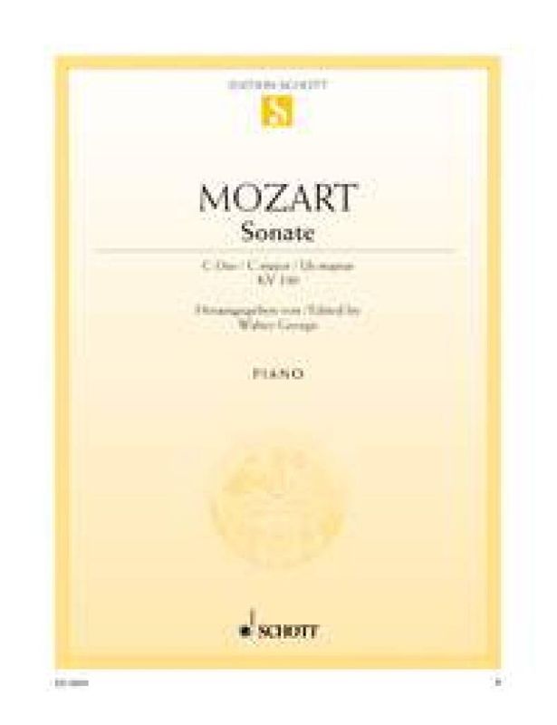 Wolfgang Amadeus Mozart - Sonate C Kv330