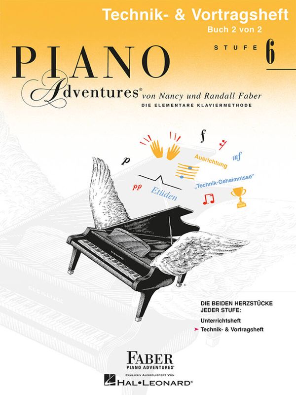 Piano Adventures: Technik- & Vortragsheft Stufe 6