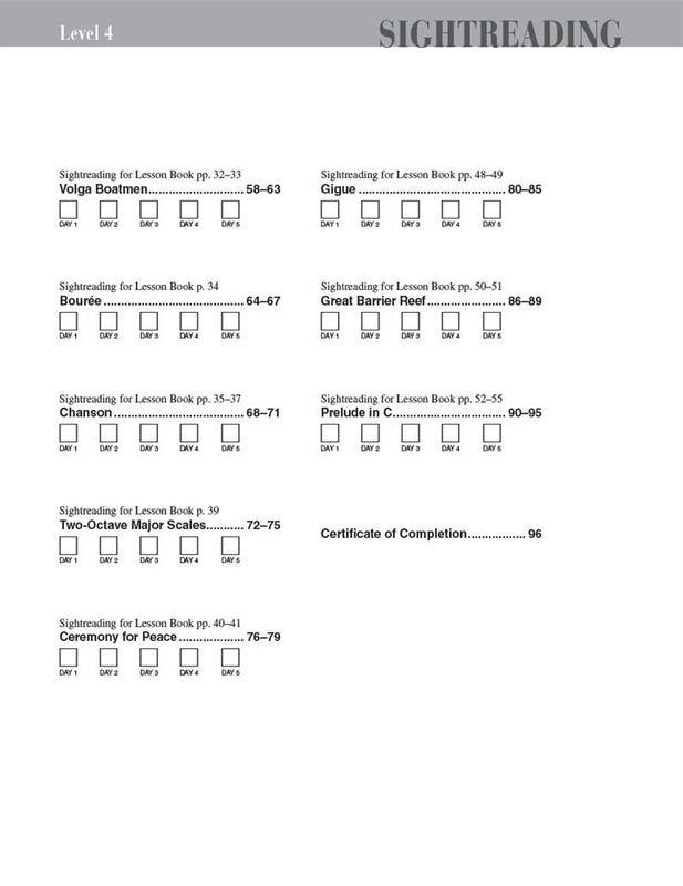 Piano Adventures Sightreading Level 4