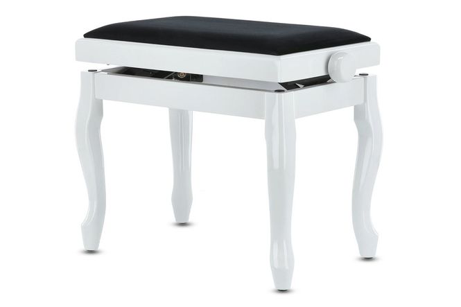 Hovedbilde GEWA Piano bench Deluxe Classic White highgloss