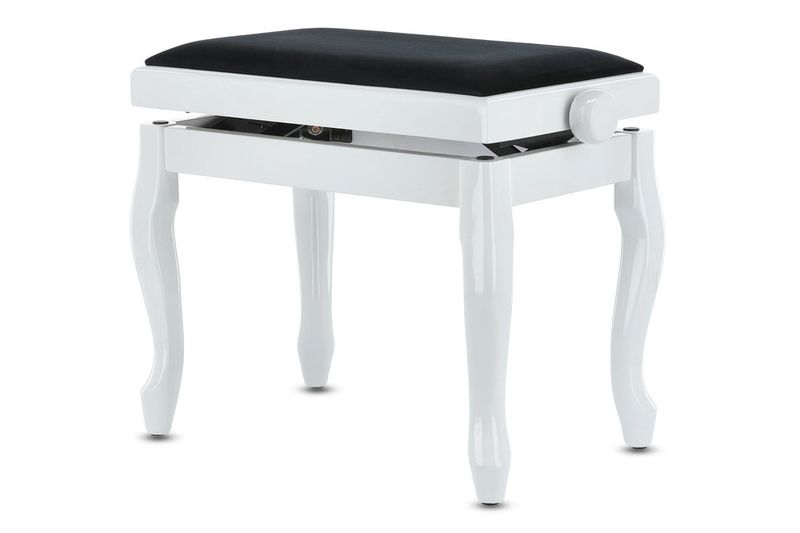 GEWA Piano bench Deluxe Classic White highgloss