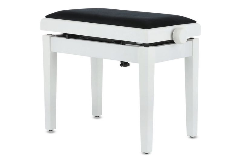 GEWA Piano bench Deluxe Autolift White matt