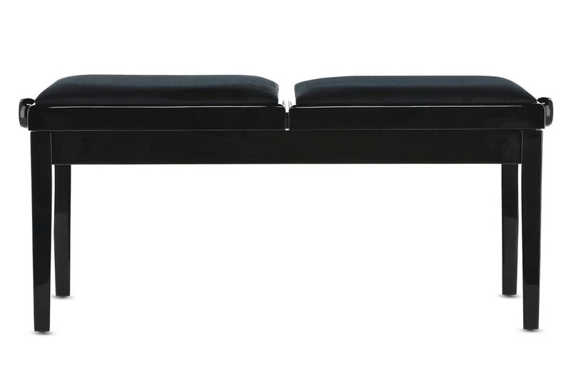 GEWA Piano bench Deluxe Double Black highgloss