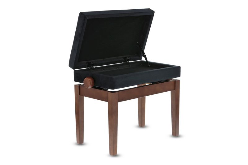 GEWA Piano bench Deluxe Compartment Walnut matt