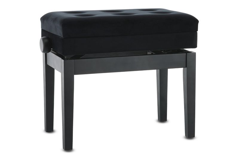 GEWA Piano bench Deluxe Compartment Black matt