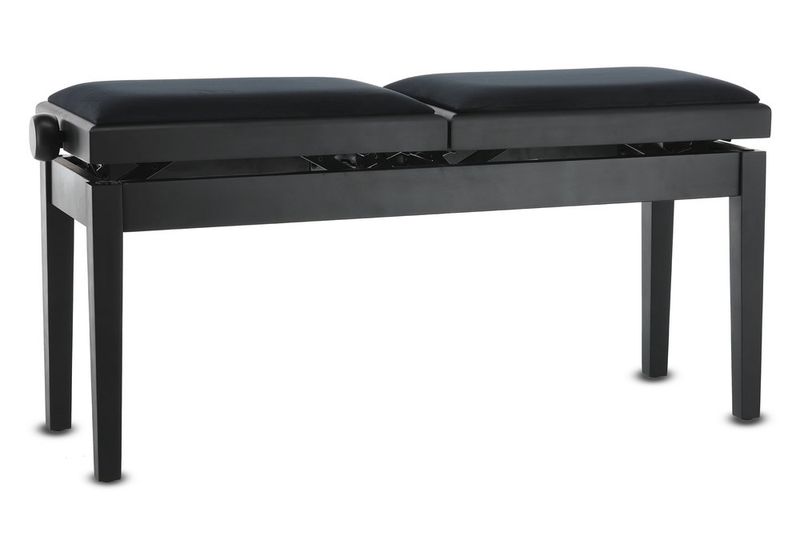 GEWA Piano bench Deluxe Double Black matt