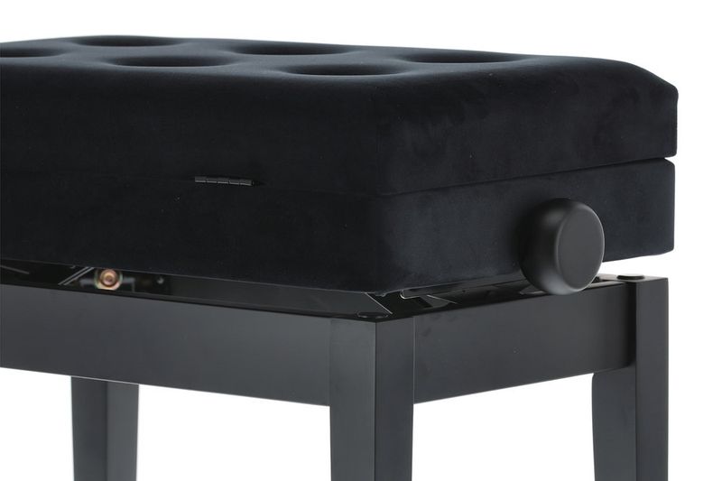 GEWA Piano bench Deluxe Compartment Black matt