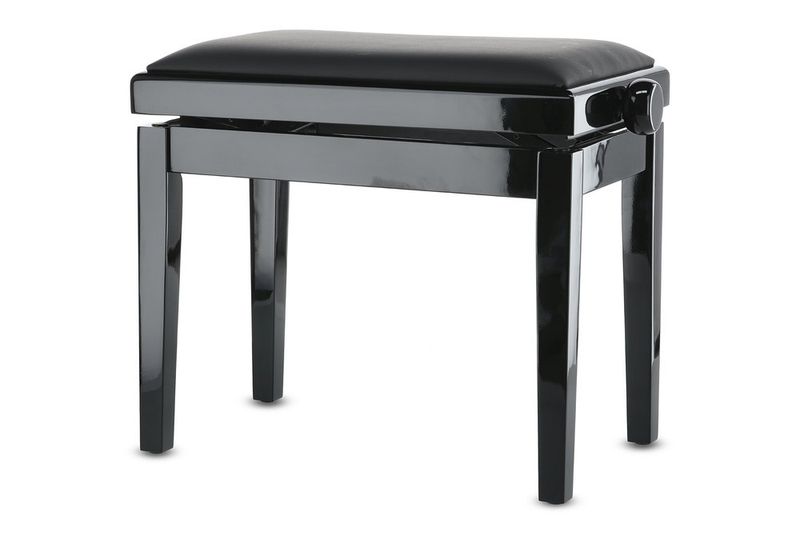 GEWA Piano bench Deluxe Vinyl Black highgloss