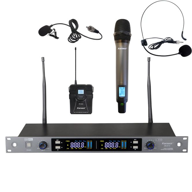 Hovedbilde Karsect JRU810-HT71C-PT51 trådløst dobbelt ...