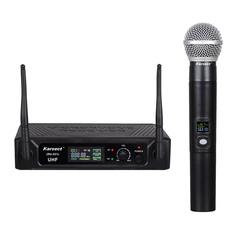 Karsect JRU-521L/HT-527C trådløst håndholdt mikrofonset  