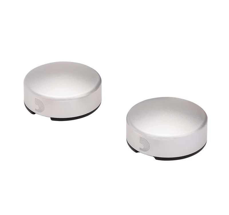D'Addario PW-FST-02S Footswitch topper, 2-pack, Silver