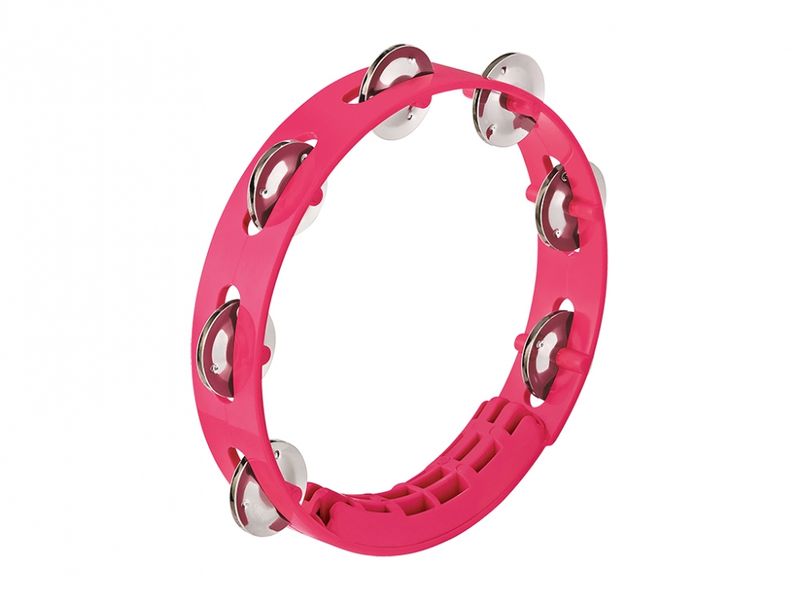 Nino NINO49SP Compact ABS Tamburin 8'', Pink