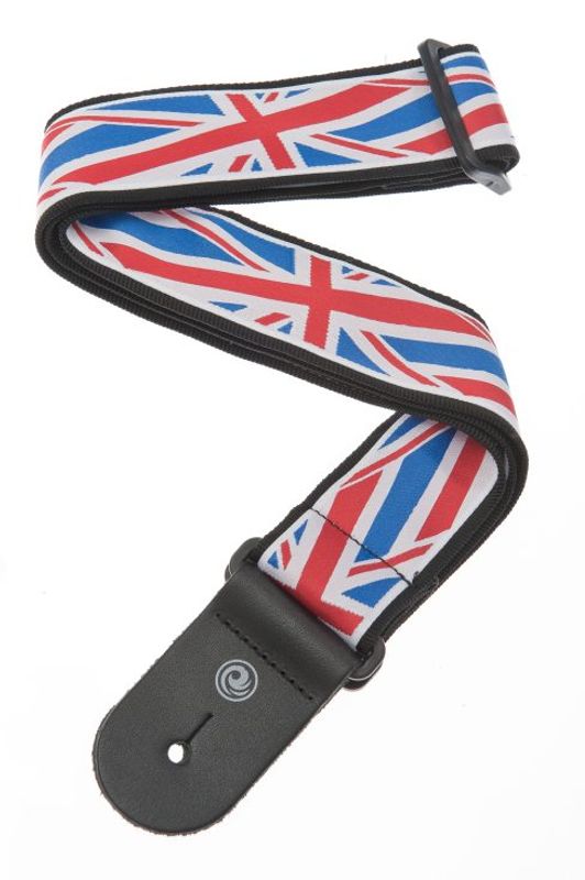 D'Addario 50A11 Axelband World Tour 50 mm Woven-Union Jack