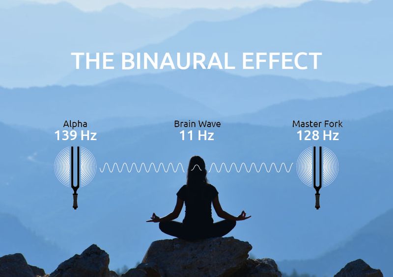 Meinl TTF-ALPHA Binaural Therapy Tuning Fork, Alpha
