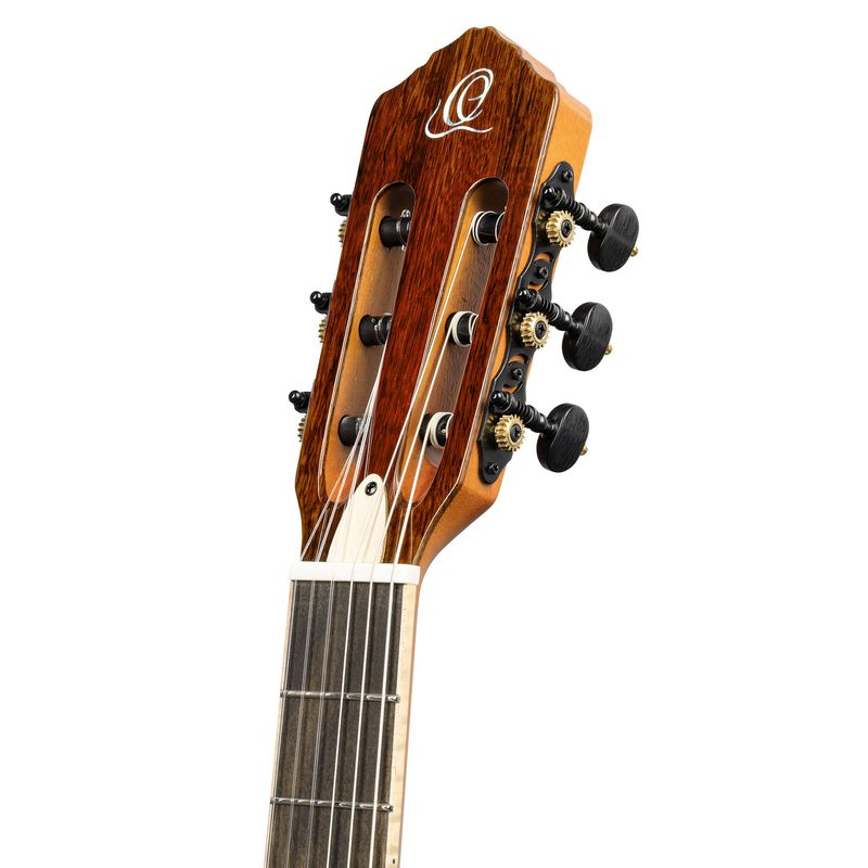 Ortega RTPDLX-FMA-L Nylonstr. gitar med mik, Thin, Slim neck, Left