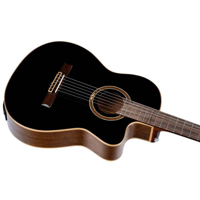 Ortega RCE238SN-BKT Klassisk gitar 4/4 Size, med mik, Slim neck
