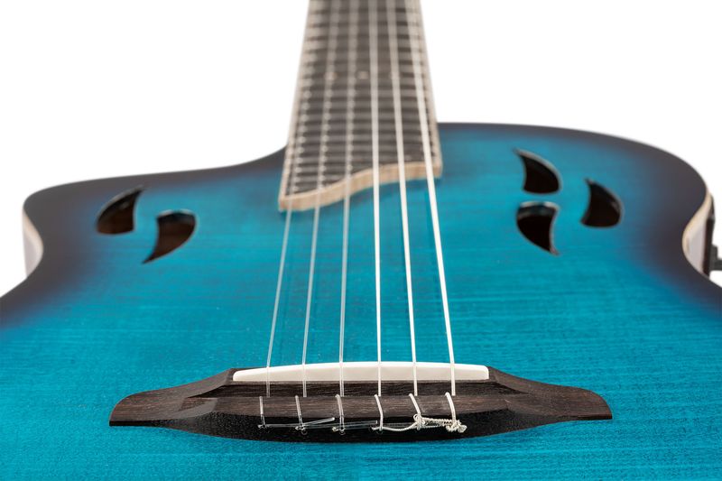 Ortega RTPDLX-FMA-L Nylonstr. gitar med mik, Thin, Slim neck, Left