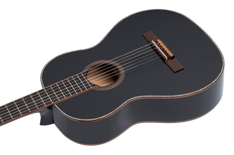 Ortega R221BK-L Klassisk gitar 4/4 Size, Gloss Black, Left