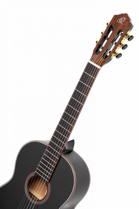 Ortega R221BK-L Klassisk gitar 4/4 Size, Gloss Black, Left
